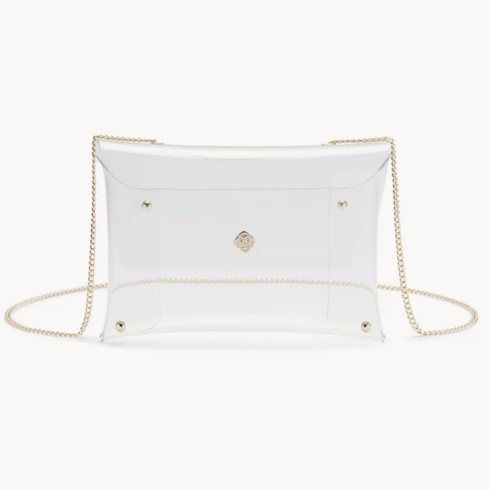Kendra Scott Clear Crossbody Bag in Gold